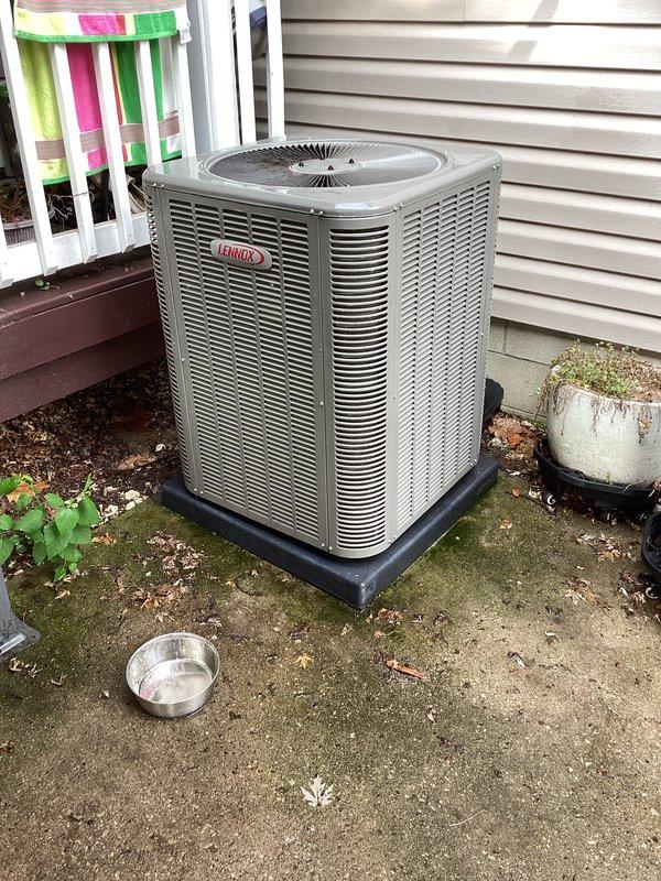 Completed comprehensive air conditioning tune-up and preventive maintenance service on Lennox condenser unit as part of prepaid membership agreement. Performed full system inspection including refrigerant level check, electrical connections testing, capacitor evaluation, contactor examination, and coil cleaning on outdoor unit. Verified proper system operation, airflow, and temperature differential across evaporator coil, ensuring optimal cooling performance for the upcoming season.