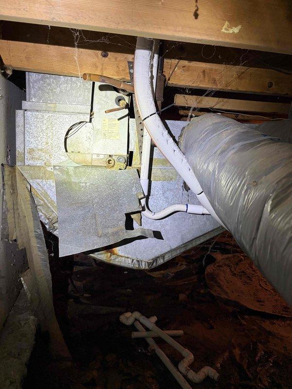 Successfully completed installation of a 2.5 ton air conditioning system with matching evaporator coil at residential property. Unit was positioned in rear yard location with electrical reconnection performed to code. All mechanical and electrical connections were secured, system was tested for proper operation, and site was left clean and ready for customer use.