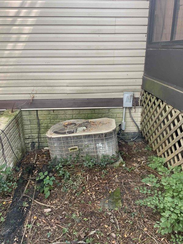 Responded to no cooling call on aging residential air conditioning system. Upon arrival, found DTE had completed electrical service repairs to disconnect box and associated wiring. Verified proper fuse installation, checked all electrical connections at disconnect, and confirmed system power restoration. Unit returned to normal cooling operation following utility company's electrical repairs.