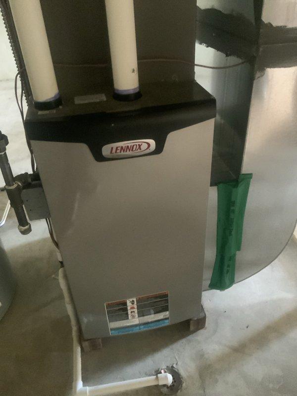 Responded to service call for reported bird strike on outdoor AC unit. Upon inspection, found 4-year-old Lennox system operating normally with no immediate cooling issues detected. Verified condenser operation, checked refrigerant levels, and inspected for visible damage to exterior components and fan assembly. System performance within normal parameters at time of visit.