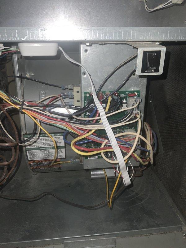 Completed city-mandated furnace inspection for permit compliance. Performed comprehensive system evaluation of Lennox air handler unit, including visual inspection of all accessible components, electrical connections, and control board functionality. Verified proper wiring configuration with color-coded control wiring, inspected transformer and circuit board operation, and confirmed all safety controls were functioning within manufacturer specifications. System passed inspection requirements and is operating safely.