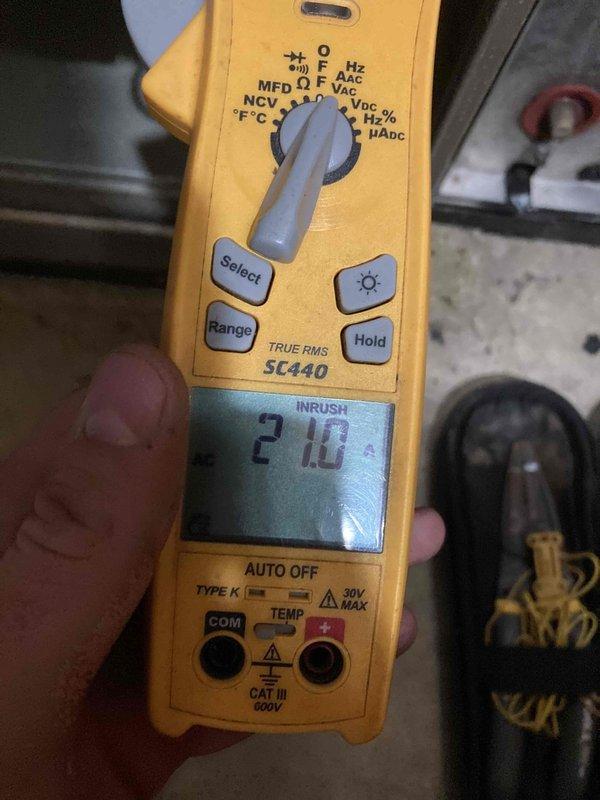 Completed scheduled CLUB AC 12-4 maintenance agreement visit for air conditioning and system inspection. Performed comprehensive system evaluation including visual inspection of evaporator coil assembly, copper refrigerant lines, and brass service valves, confirming proper connections and component integrity. Utilized TRUE RMS digital multimeter to measure and verify electrical parameters, documenting system performance readings to ensure equipment operates within manufacturer specifications.