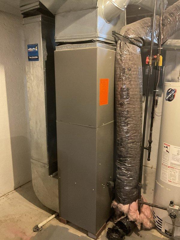 Performed comprehensive assessment of existing HVAC system revealing critical safety concerns. Furnace exhibited compromised heat exchanger and deteriorated venting system requiring immediate attention. Outdoor Lennox condensing unit operates on R-22 refrigerant, which is obsolete and no longer being produced. Due to the severity of the heat exchanger failure, unsafe venting conditions, and overall poor condition of the furnace, recommended complete system replacement rather than repair. Documented equipment conditions with photographs for replacement estimate preparation.