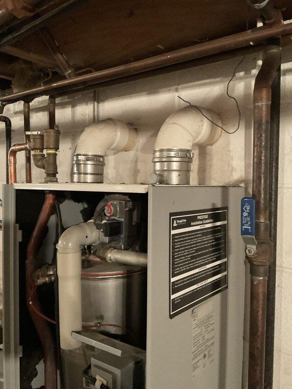 Conducted comprehensive boiler replacement estimate for non-operational heating system in basement mechanical room. Evaluated existing aged boiler unit with associated piping infrastructure, expansion tank, and ventilation components to determine replacement specifications and scope of work required to restore heating functionality.