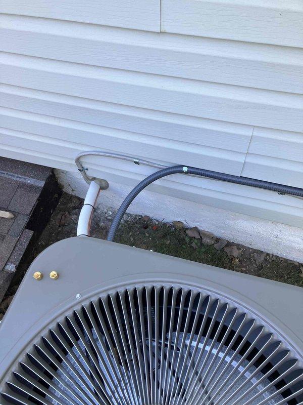Installed new electrical circuit to provide power for outdoor air conditioning unit. Ran dedicated voltage line from main electrical panel to AC unit location, including proper conduit installation along exterior wall. Added new circuit breaker to panel box to support the air conditioning load with appropriate amperage rating. Verified all connections, tested circuit operation, and ensured installation meets electrical code requirements for HVAC equipment.