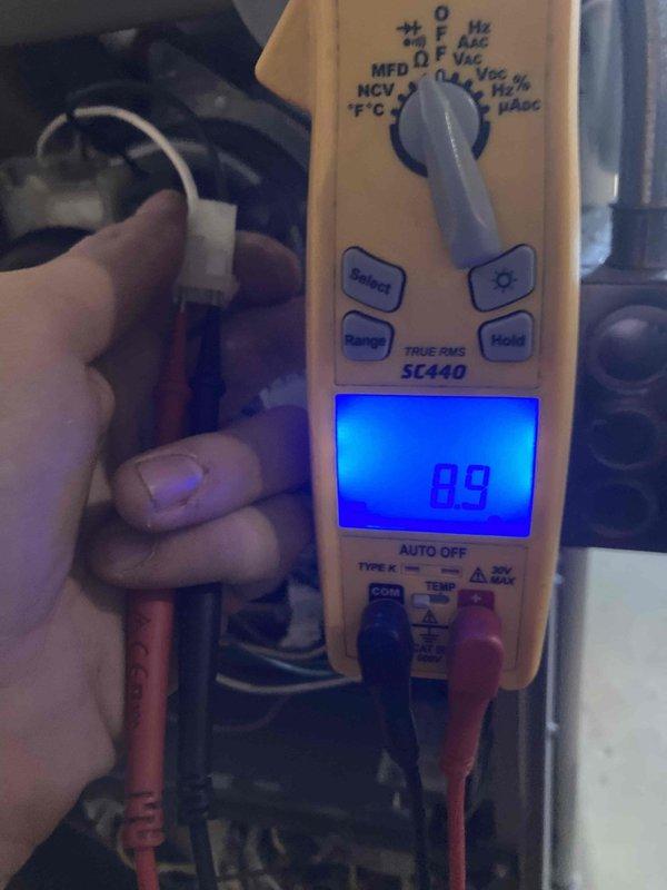 # HVAC Service Report - No Heat Complaint

Responded to service call for loud noise during furnace startup on 10+ year old heating system. Upon arrival, conducted diagnostic evaluation of Lennox furnace unit experiencing abnormal operational sounds that diminished after initial startup cycle.

Performed visual inspection of furnace components and verified unit specifications using manufacturer data plate. Confirmed unit model CK40CT-30/35A-01 with R-410A refrigerant system. Conducted electrical diagnostics using digital multimeter to measure voltage and amperage readings during startup sequence. Recorded operational current draw of 8.9 amps during testing phase.

Identified noise source as typical mechanical stress during cold start operation, which is common in aging HVAC equipment. Verified all electrical connections were secure and operating within normal parameters. System demonstrated proper functionality once warmed up, with noise diminishing as reported by customer.

Documented 