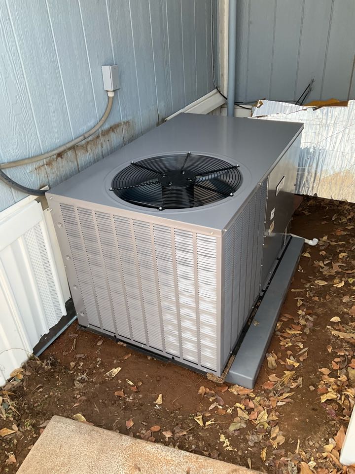 Installed a 3 Ton AC unit with Heatstrips in Viewpoint mobile home park in Mesa AZ