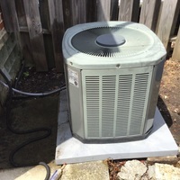 Replaced dual capacitor on Trane air conditioner