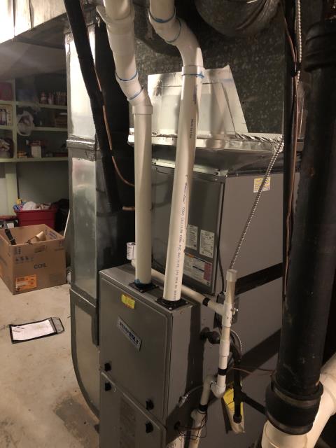 Beavercreek, OH - here for pressure switch errors on furnace. On arrival the 2013 Tempstar furnace tried to kick on and I can hear water in the inducer. I removed the inducer and dumped the water out. Checked the hoses and condensate trap, everything is clear, after reattaching inducer assembly I got furnace running and my draft on the pressure switch is now much better than it was before with the water in the inducer, after a few minutes of running the inducer now has water in it again, And started flashing pressure switch code, removed rubber boot that connects vent piping to inducer assembly, nothing is blocked in here unsure why water keeps getting into the inducer. Going to try replacing inducer assembly, collecter box, and condensate trap. We had one recently doing the same thing and this corrected the issue. Beavercreek, OH - here for pressure switch errors on furnace. On arrival the 2013 Tempstar furnace tried to kick on and I can hear water in the inducer. I removed the inducer and dumped the water out. Checked the hoses and condensate trap, everything is clear, after reattaching inducer assembly I got furnace running and my draft on the pressure switch is now much better than it was before with the water in the inducer, after a few minutes of running the inducer now has water in it again, And started flashing pressure switch code, removed rubber boot that connects vent piping to inducer assembly, nothing is blocked in here unsure why water keeps getting into the inducer. Going to try replacing inducer assembly, collecter box, and condensate trap. We had one recently doing the same thing and this corrected the issue.