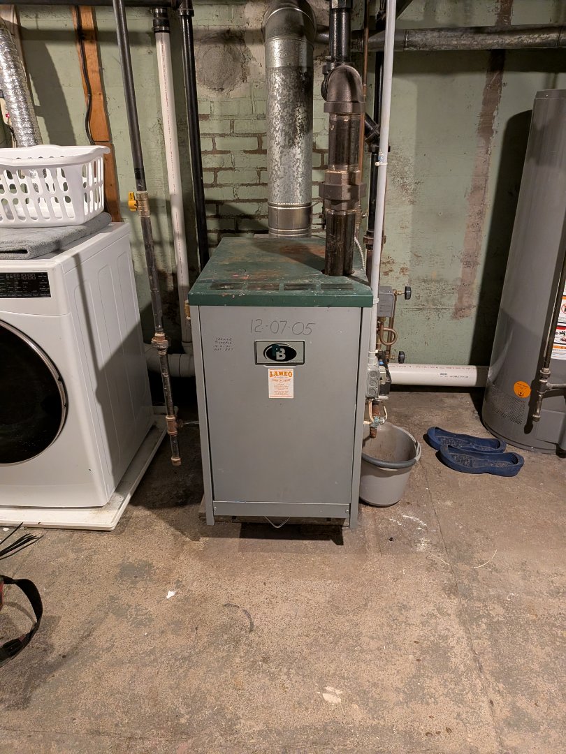 Gas fired steam boiler service.