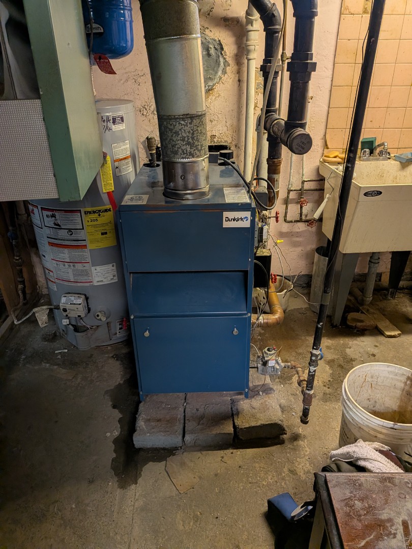 Routine steam boiler service 
