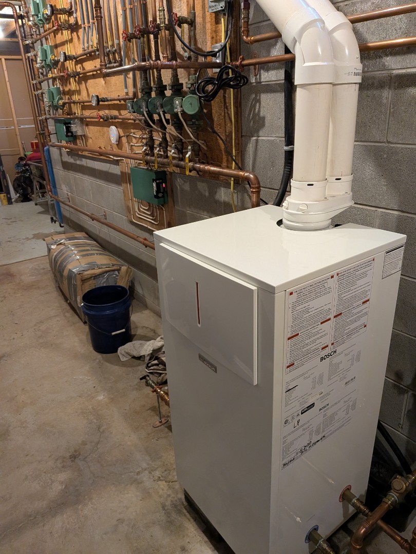 Heating service- Propane Bosch combination boiler maintenance.