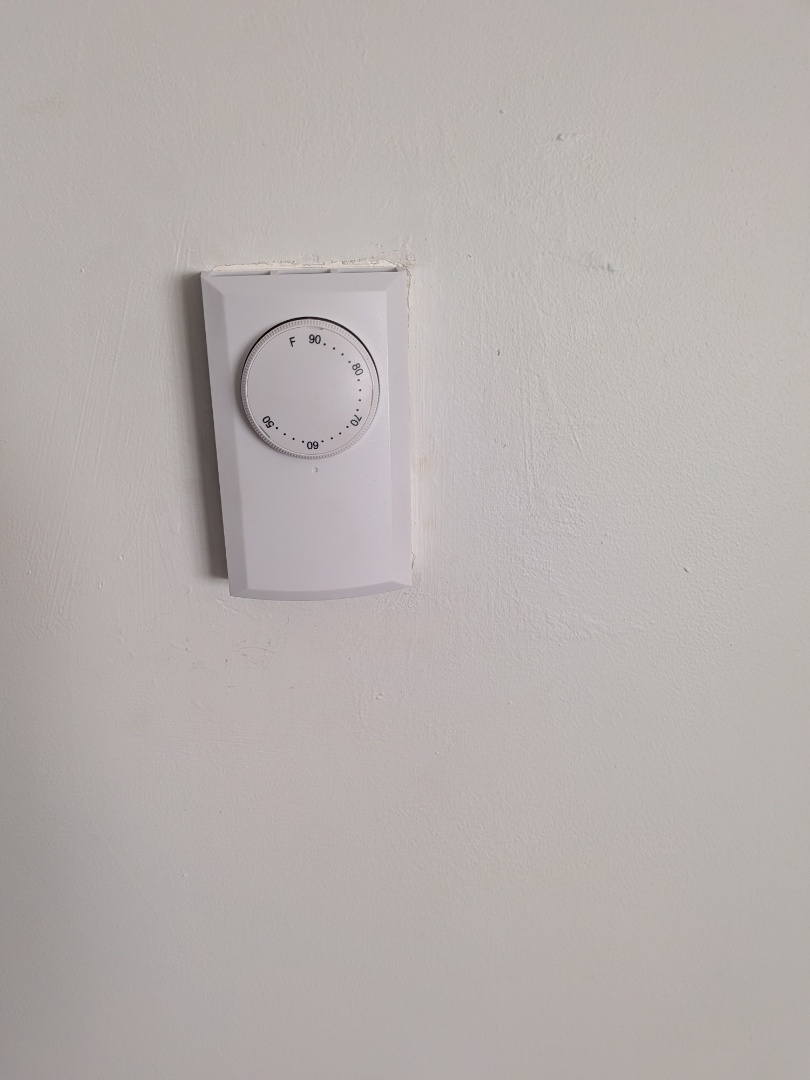 Heating service- Thermostat replacement for electric baseboard heat.