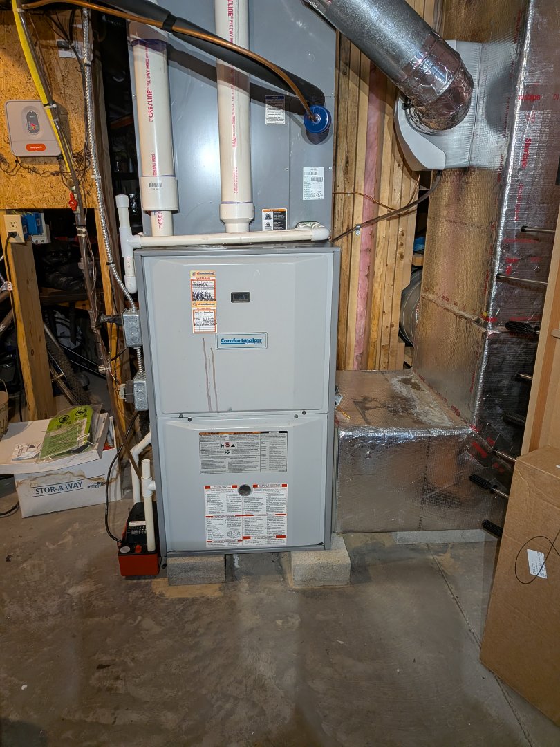 Heating service- Routine maintenance on comfort maker furnace.