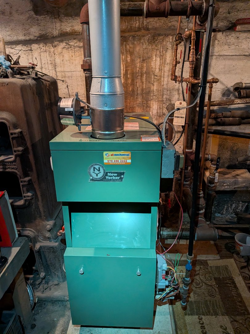 Heating service- New Yorker gas steam boiler maintenance.