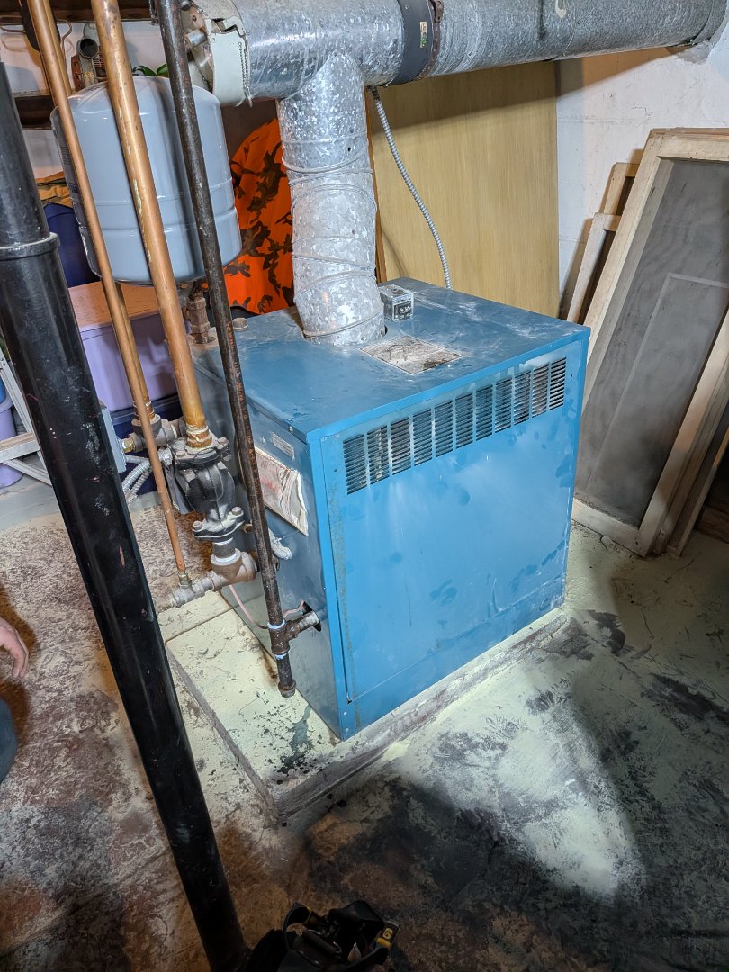 Heating service- Burnham gas boiler repair.