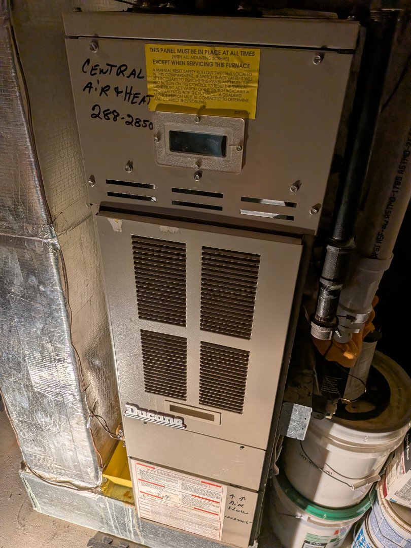 Heating service- Ducane gas furnace no heat call.