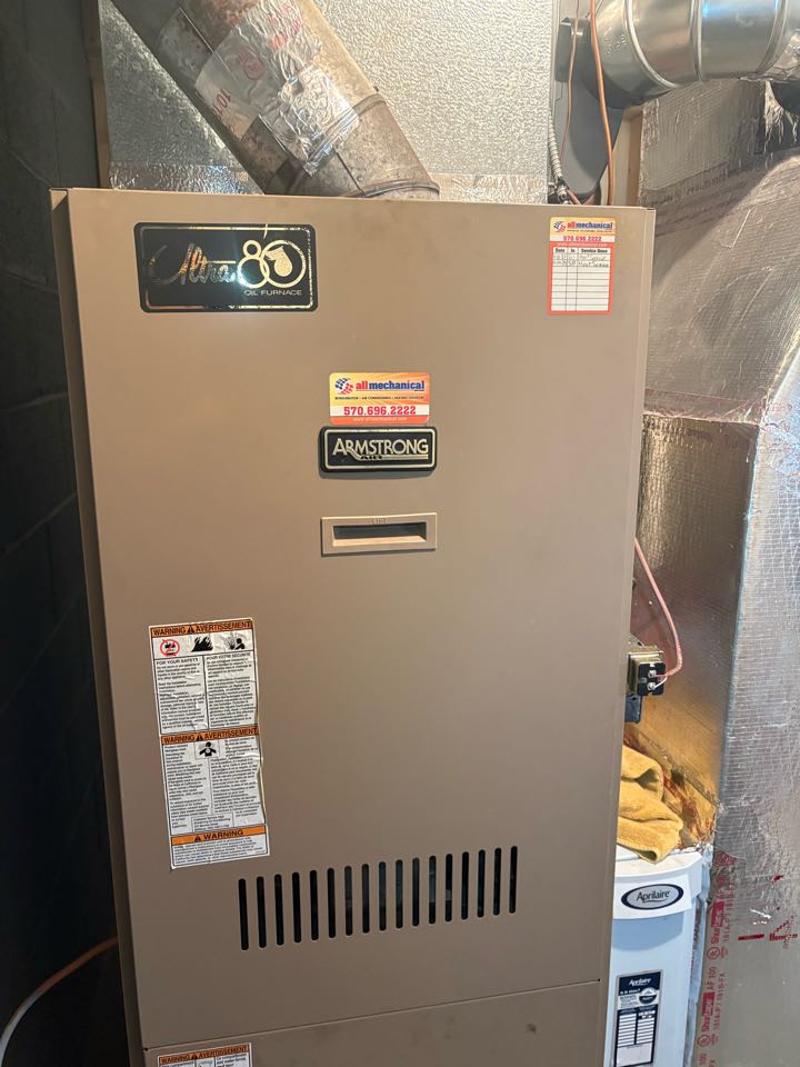 Beckett oil furnace and water heater maintenance 