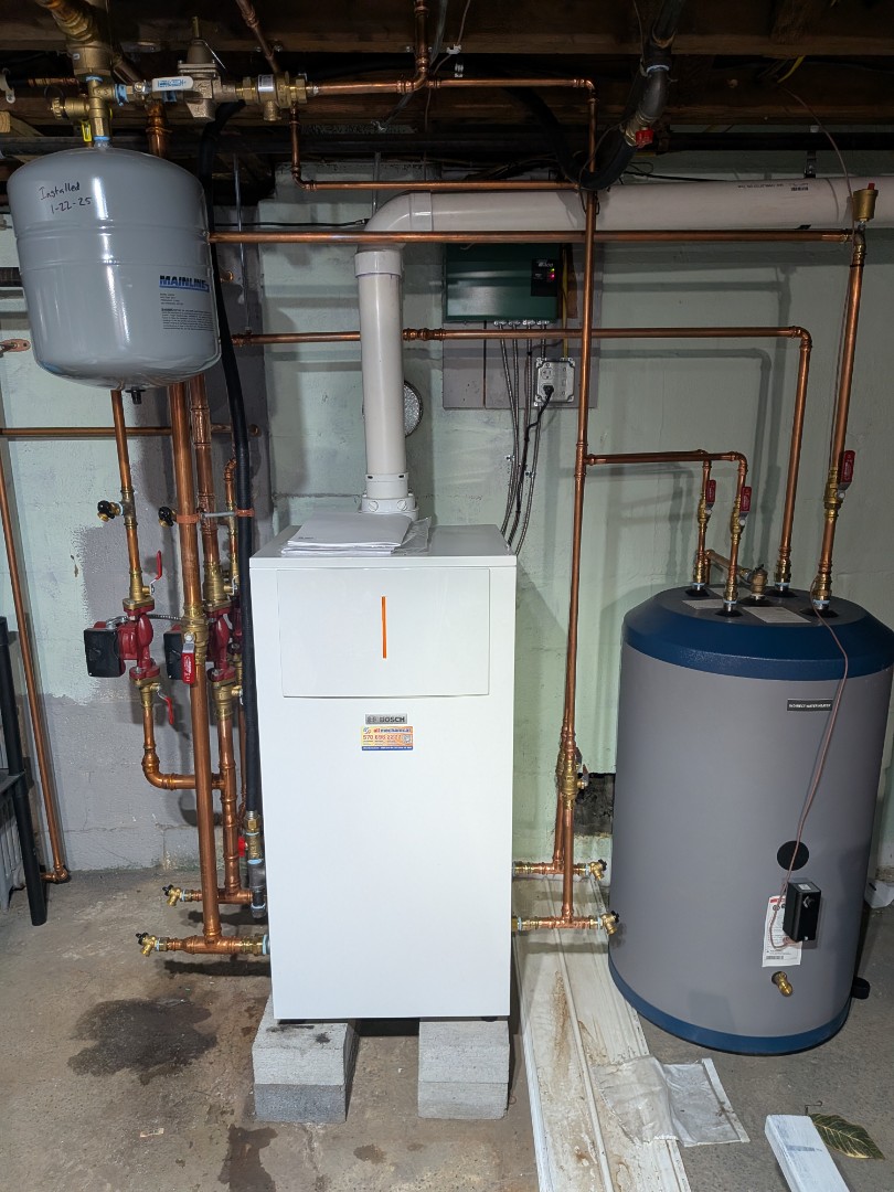 Heating service- Complimentary first year maintenance on Bosch Greenstar gas boiler.