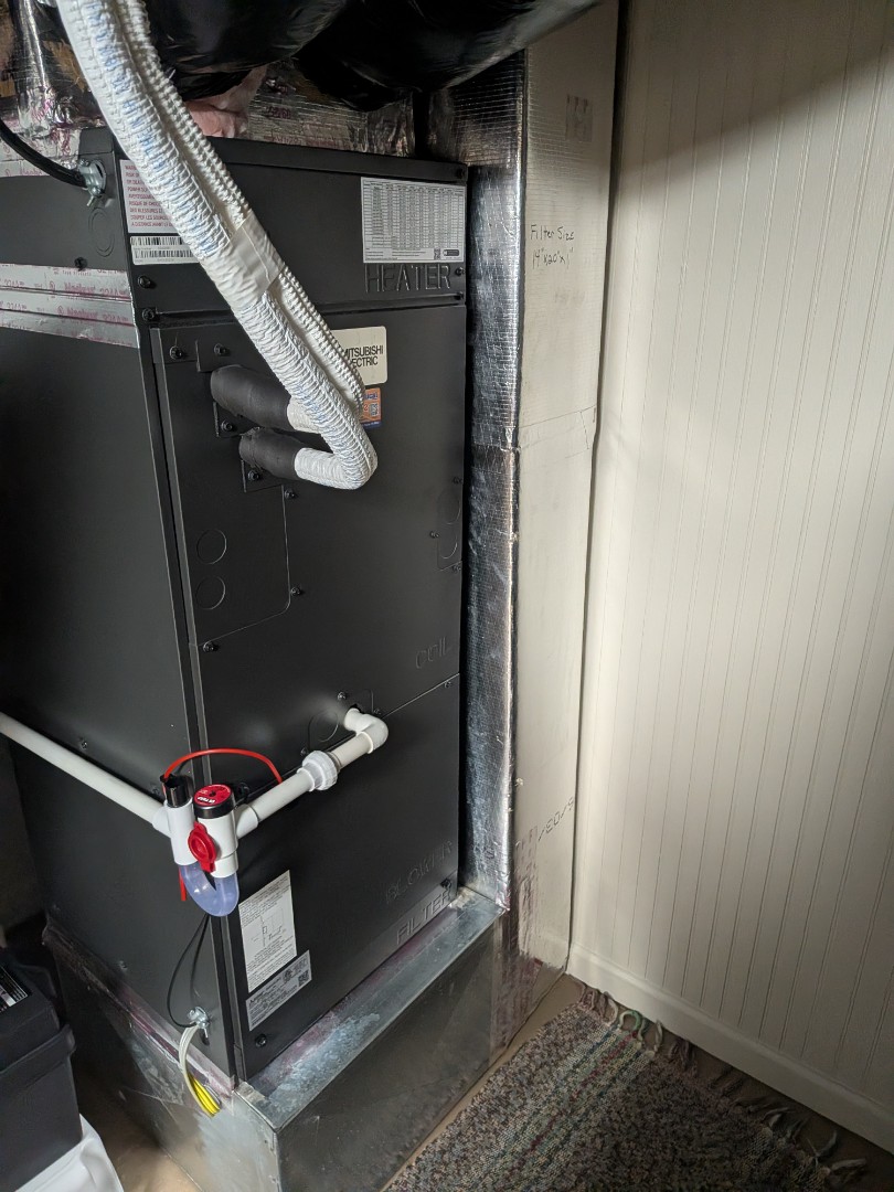 Heating service- first year complimentary service on Mitsubishi Electric heat pump.