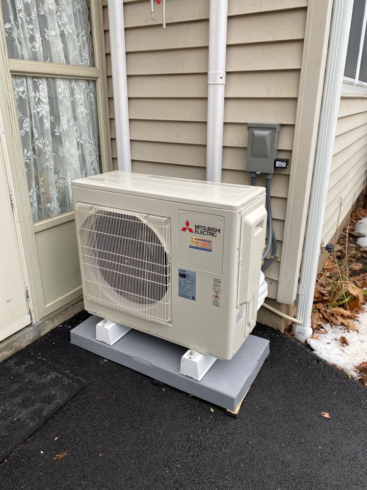 2 zone Mitsubishi electric heat pump 