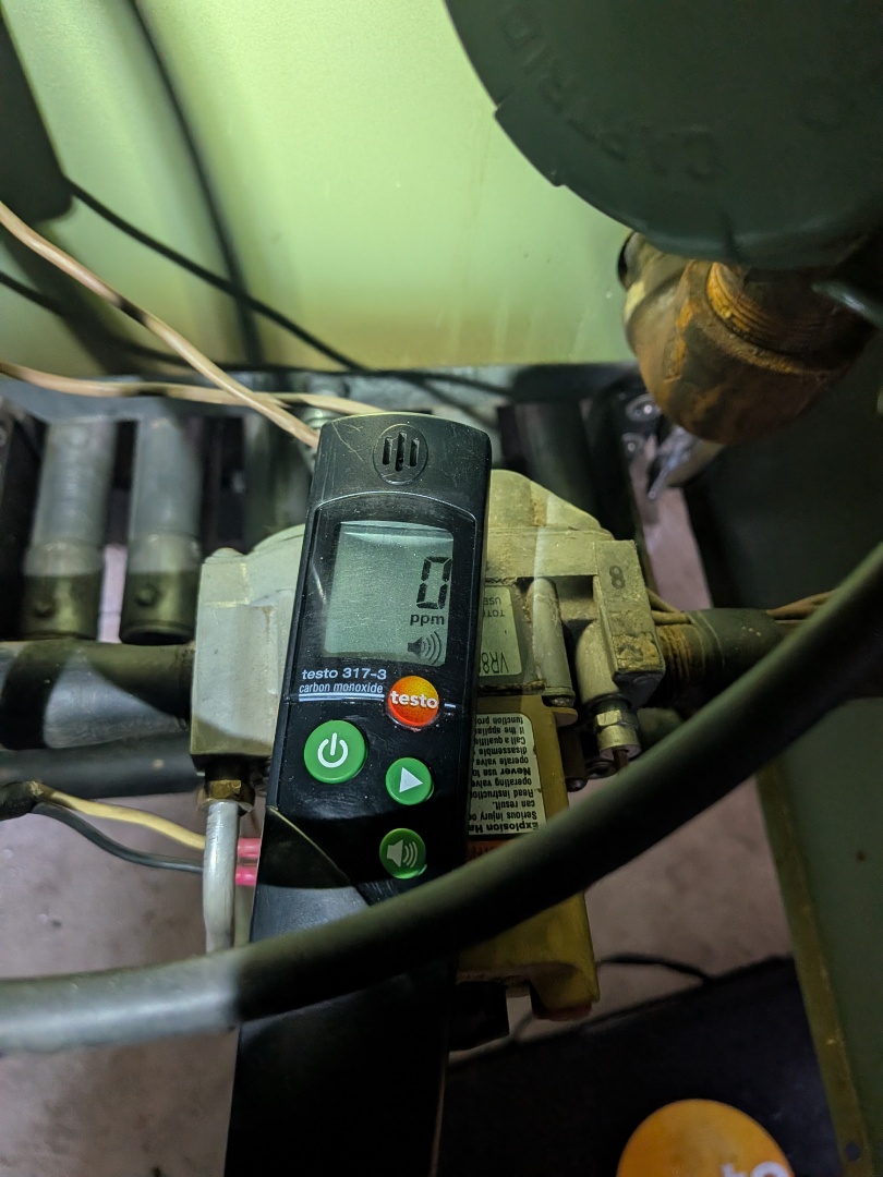 Heating service- Red tag repair on gas peerless boiler.