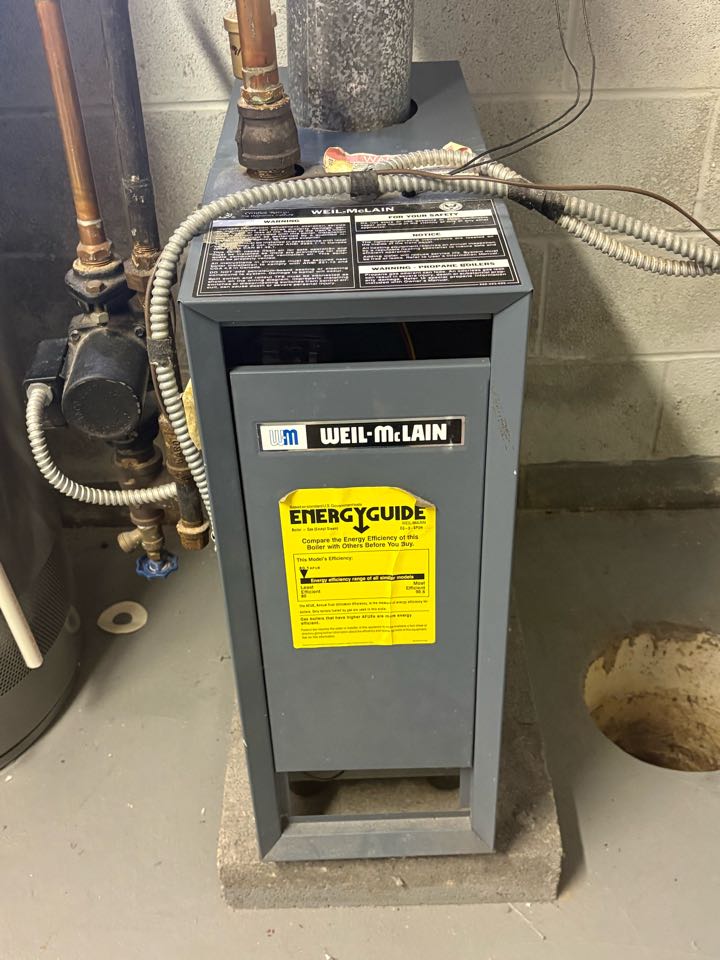 Weil- Mclein Gas fired hot water boiler