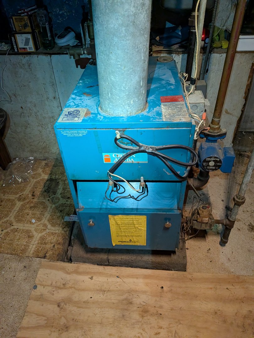 Heating service- routine maintenance on Crown Aruba boiler 