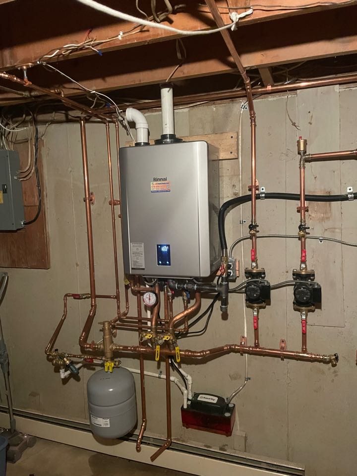 Rinnai combi boiler install.
