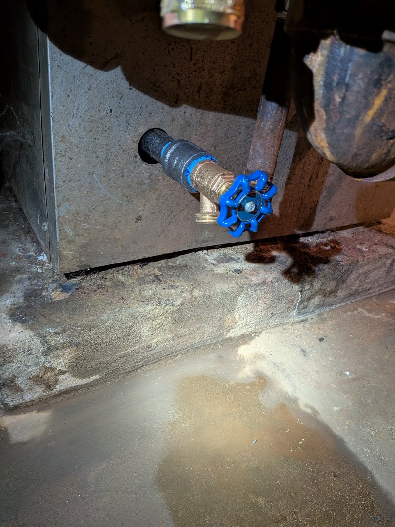 Heating service- Boiler drain replacement on American standard boiler 