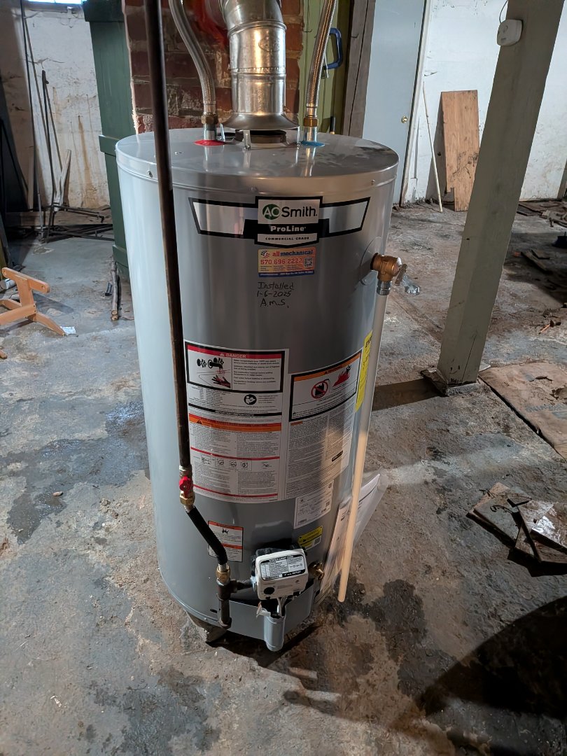 Heating service- Routine maintenance on gas furnace and complimentary service on gas water heater.