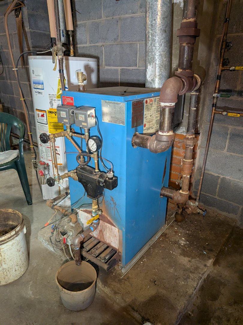 Heating service- Utica boiler piping repair.