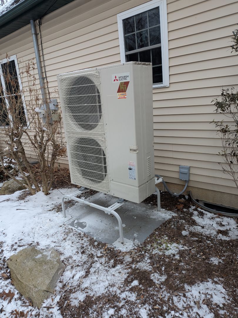 Heating service- Routine maintenance on heat pump system.