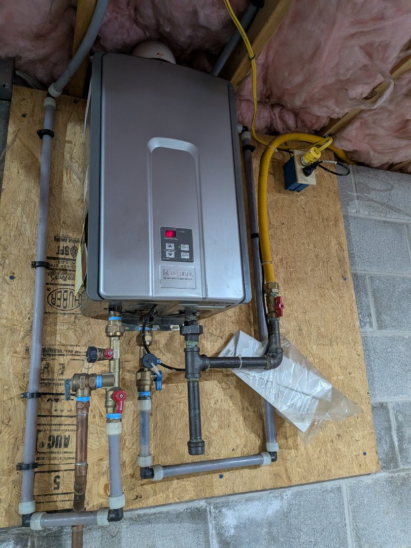 Heating service- routine maintenance on goodman gas furnace and Rinnai water heater. routine maintenance on goodman ac system 