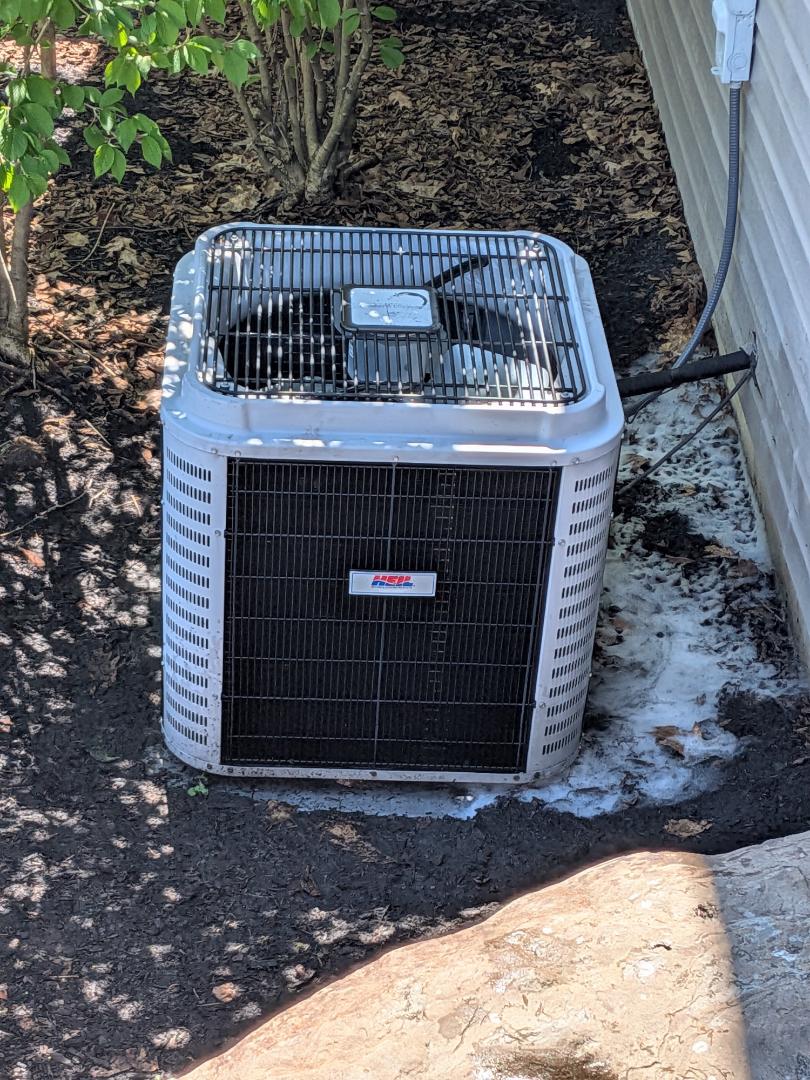 Ac service- Routine maintenance on Heil Ac system.