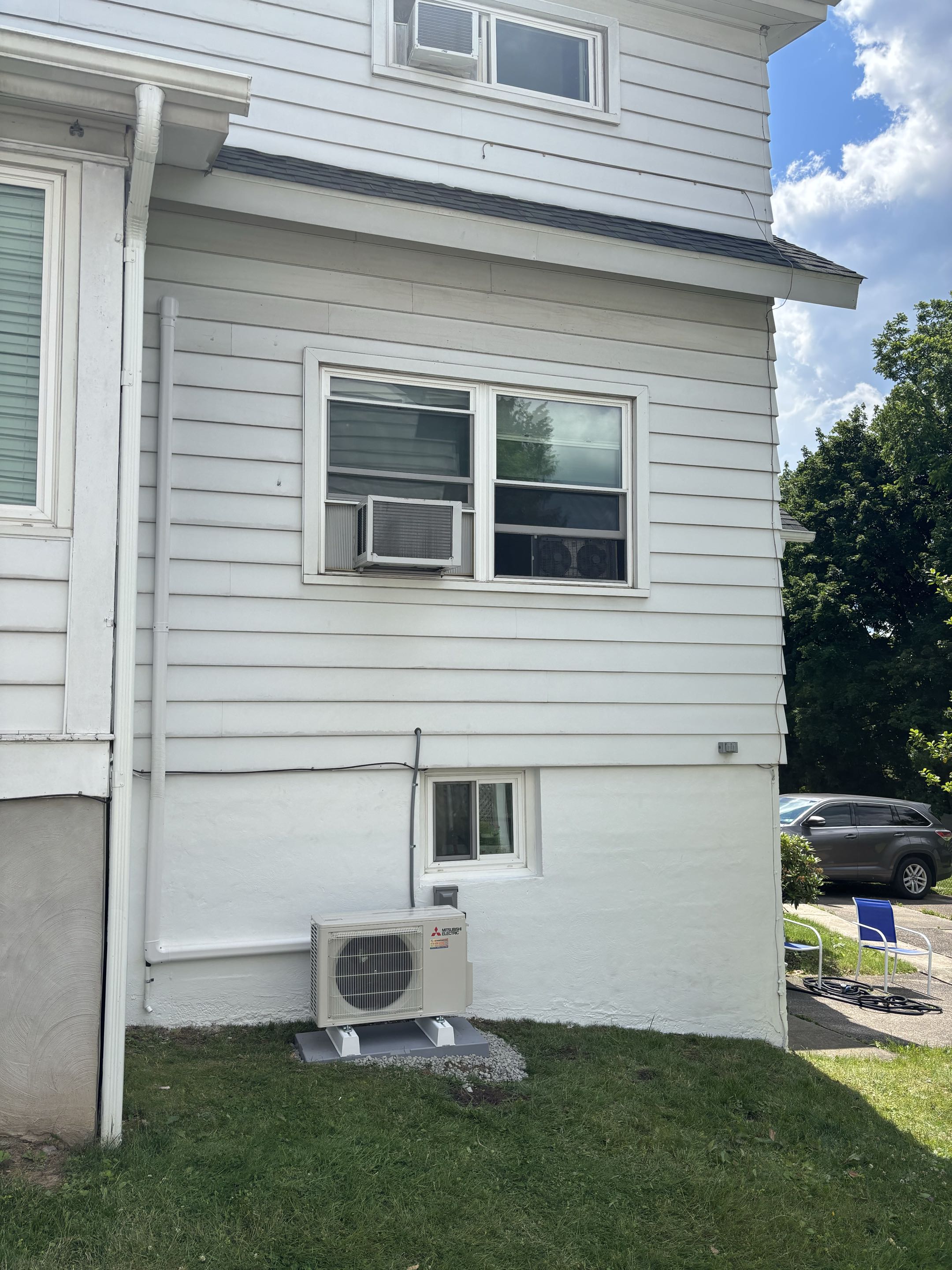 Mitsubishi Electric single zone ductless install. 