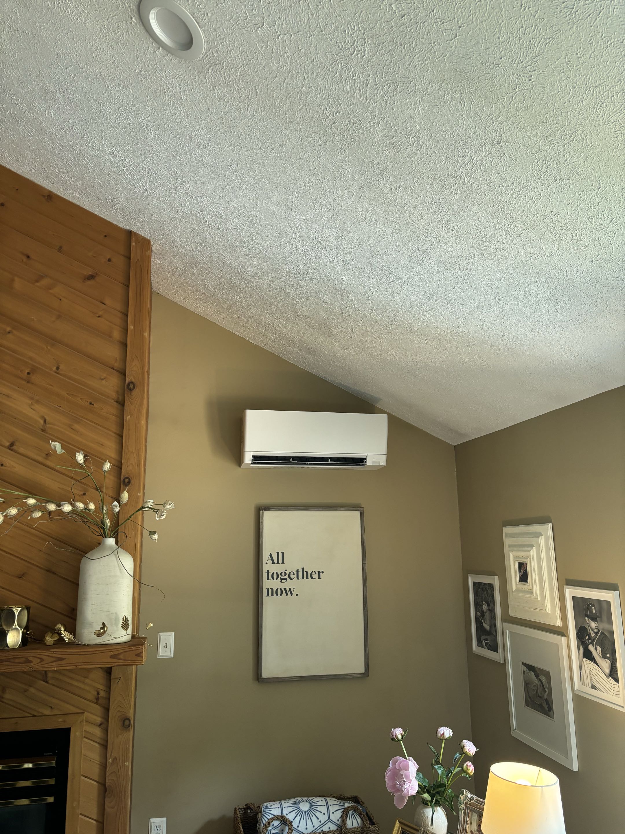 Mitsubishi Electric single zone ductless install. 