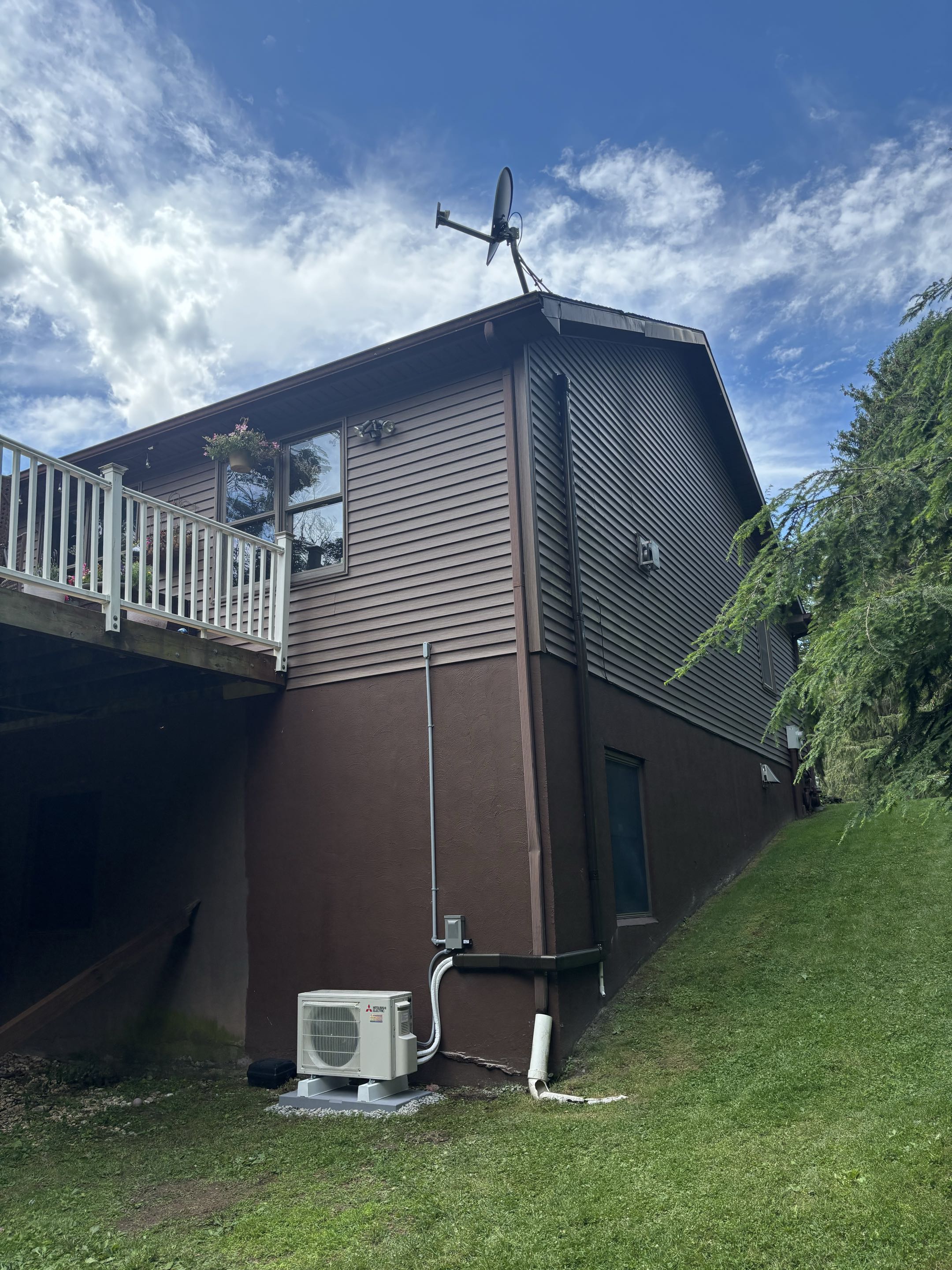 Mitsubishi Electric single zone ductless install. 