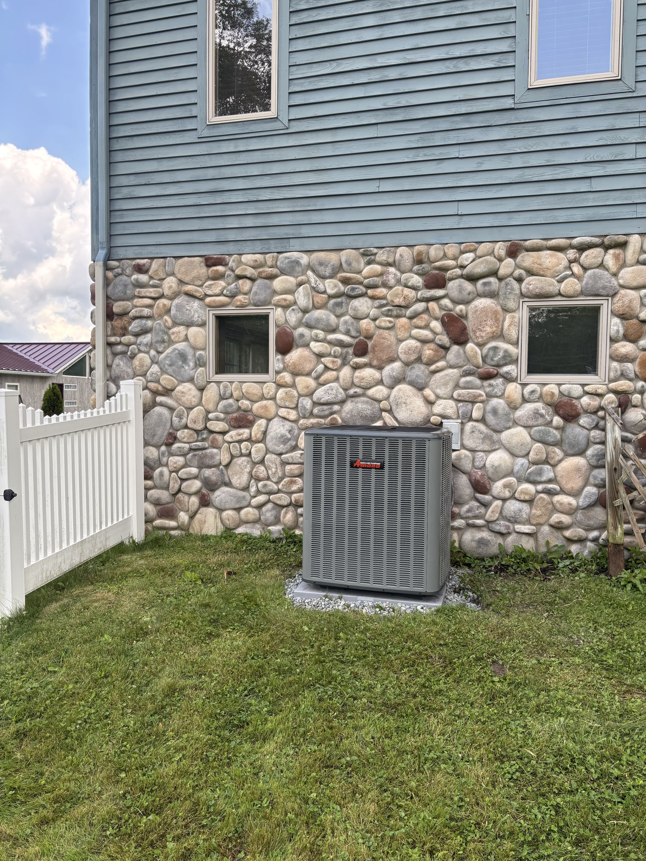 Amana heating and air conditioning furnace and ac install. 