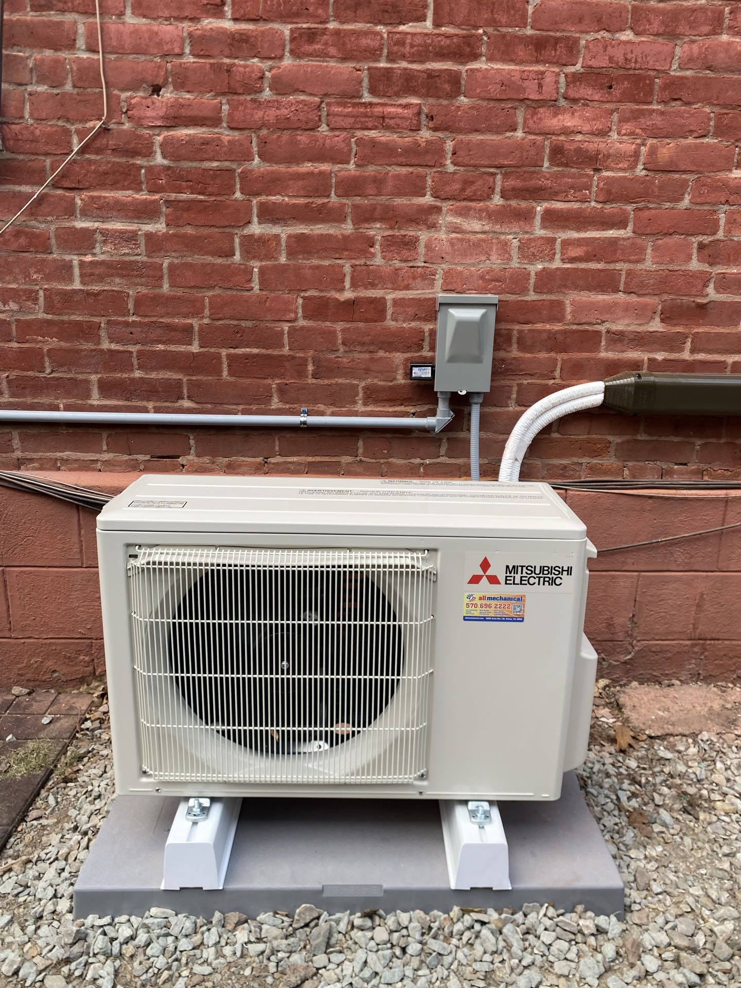 New installation of a single zone and a two zone Mitsubishi electric mini split heat pump for a very satisfied customer 