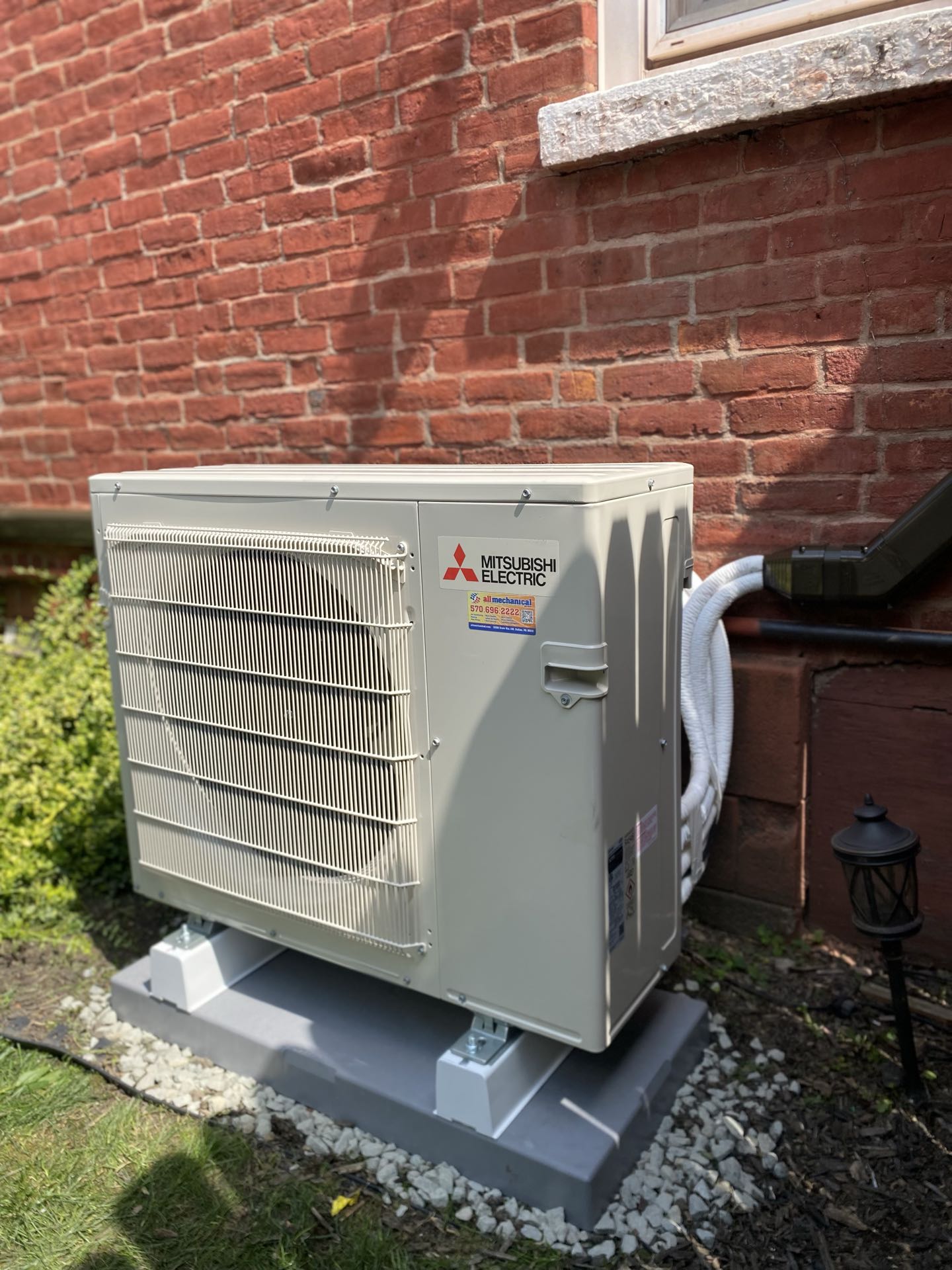 New installation of a single zone and a two zone Mitsubishi electric mini split heat pump for a very satisfied customer 