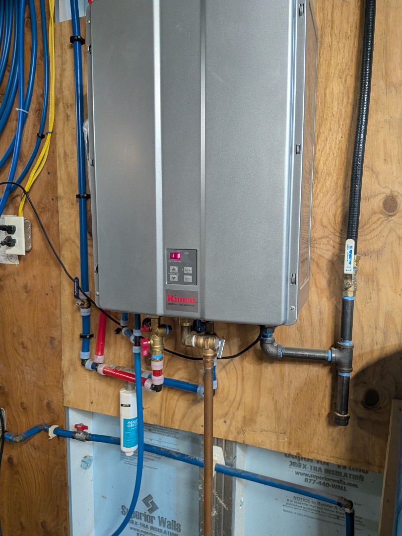 Heating service- Repair of Rinnai tankless water heater.