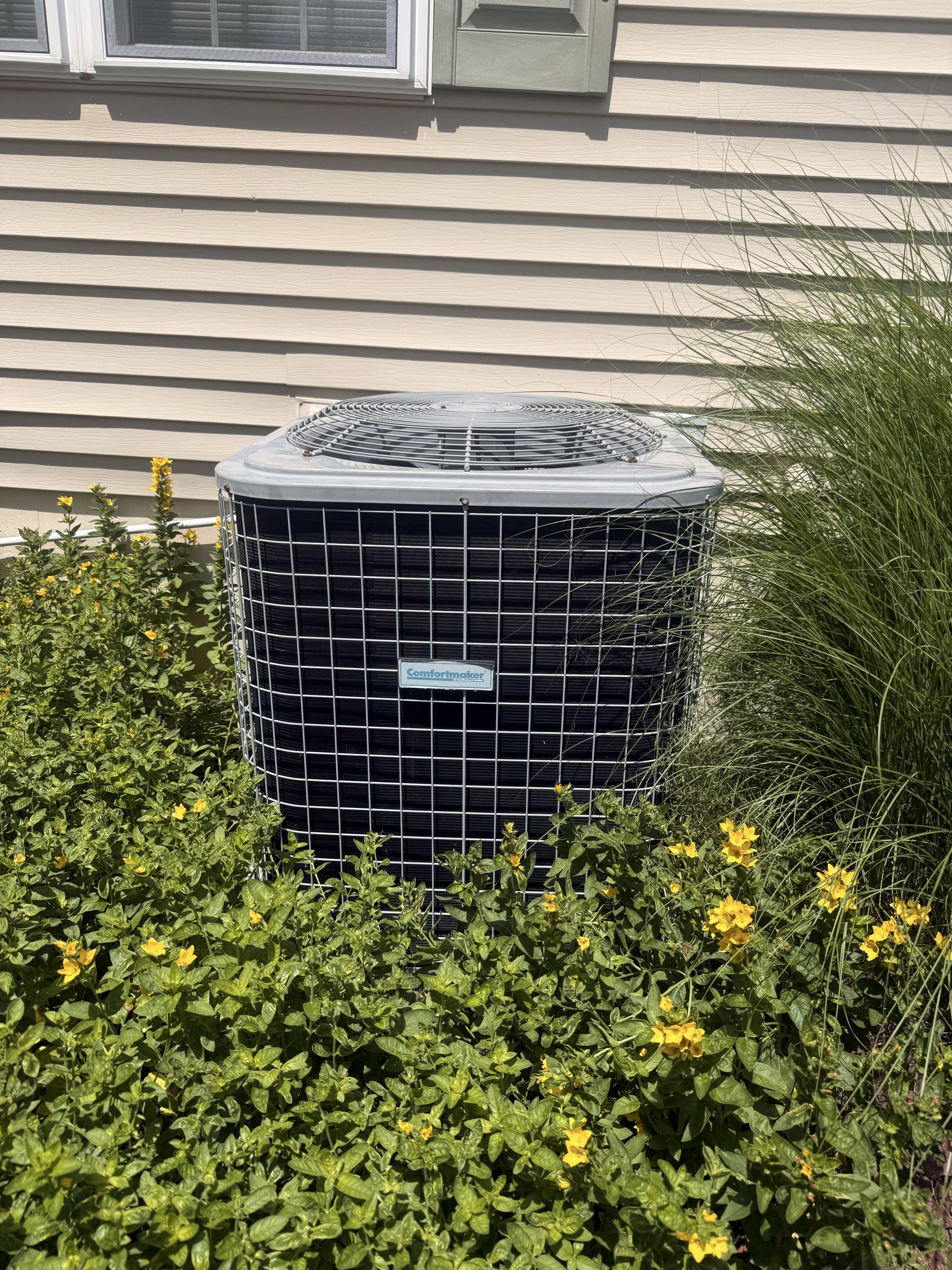 Routine maintenance on ComfortMaker AC System