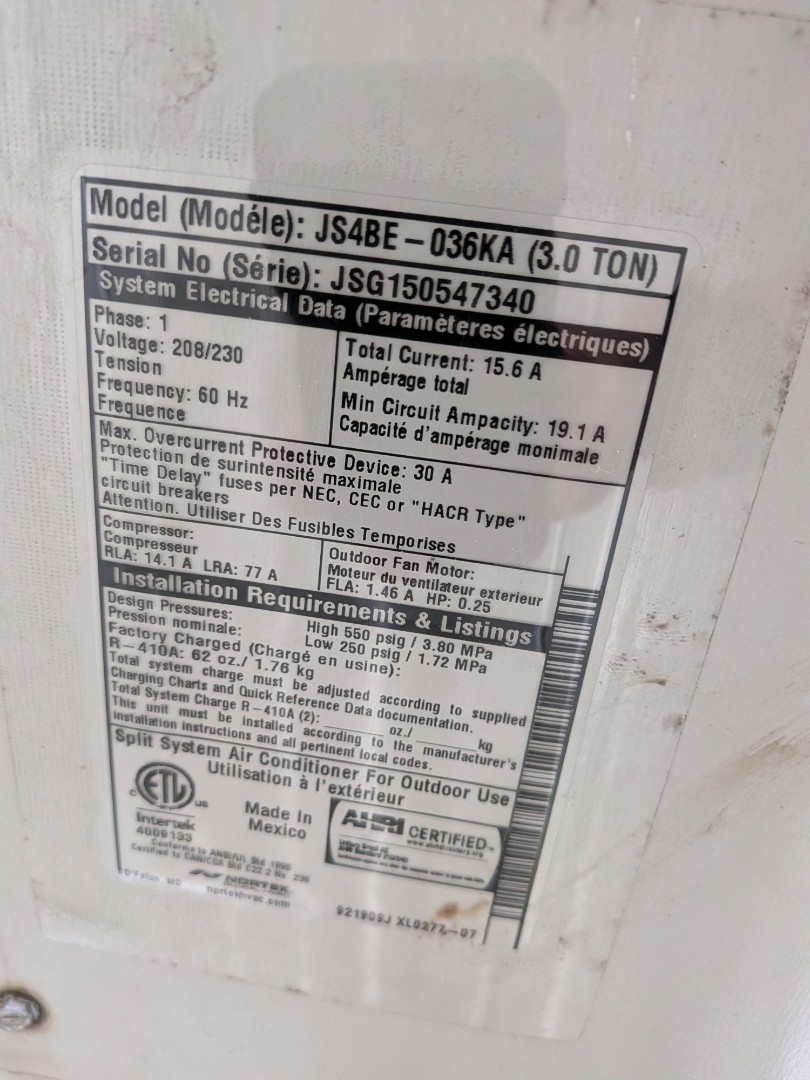 miller furnace and ac maintenance.