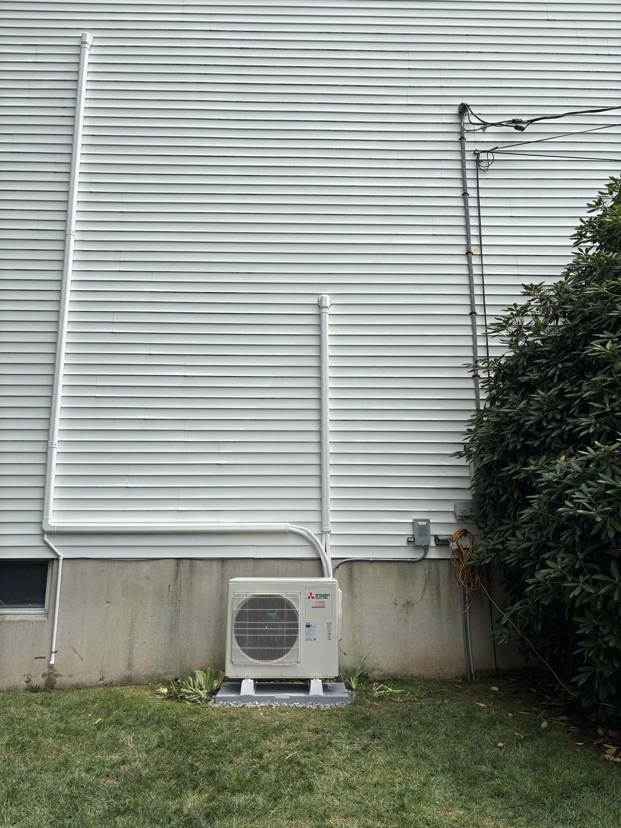 Mitsubishi Electric 2 zone and single zone ductless replacement.