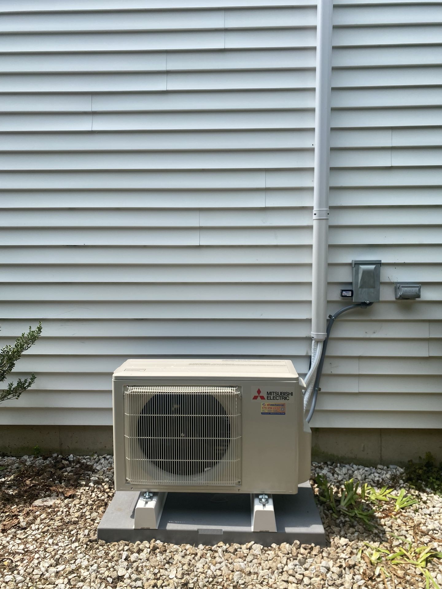 Mitsubishi electric single zone and 2 zone ductless replacement 