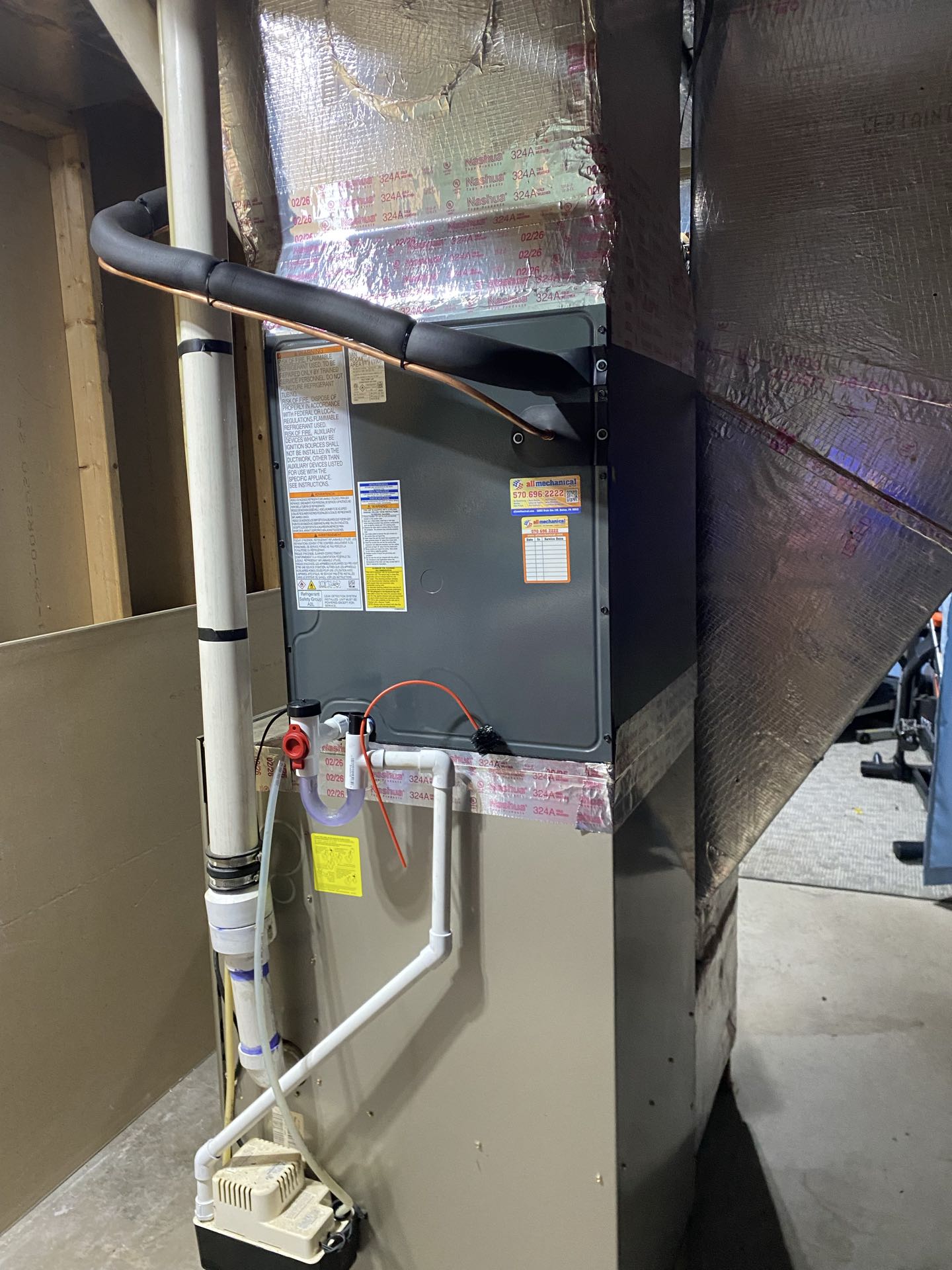 Amana A/C coil replacement 