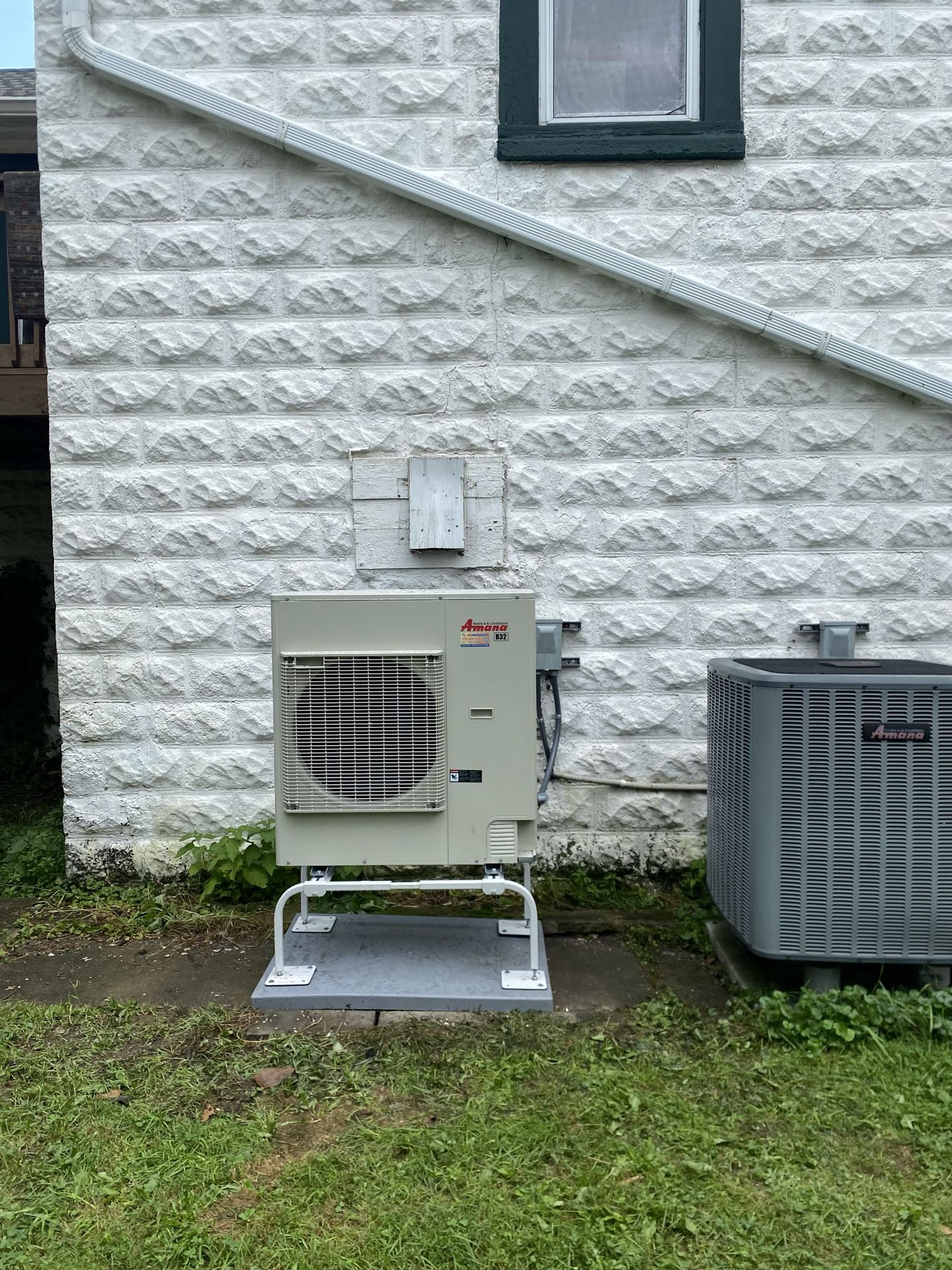 Amana s-series heat pump and atticair handler installation 