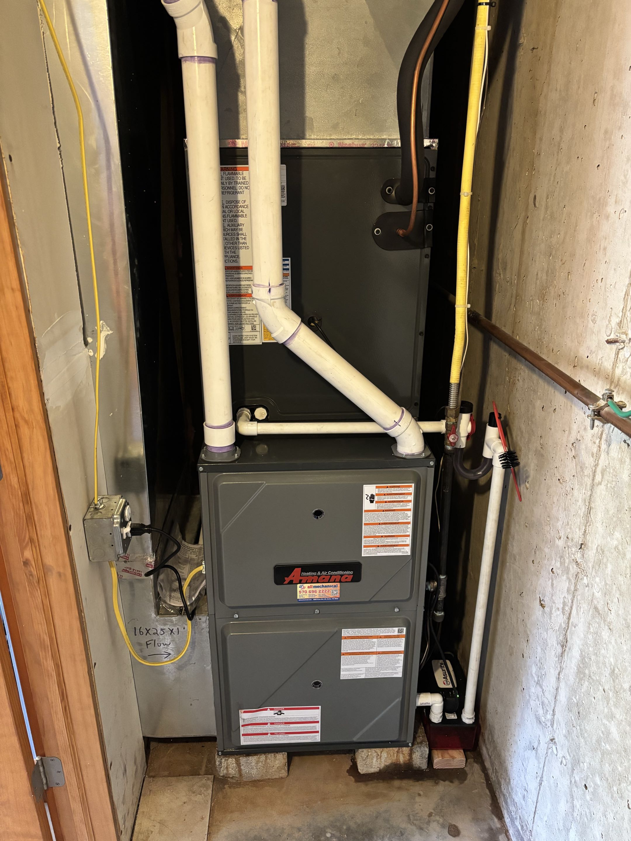 Amana Heating & Cooling furnace and AC replacement. 