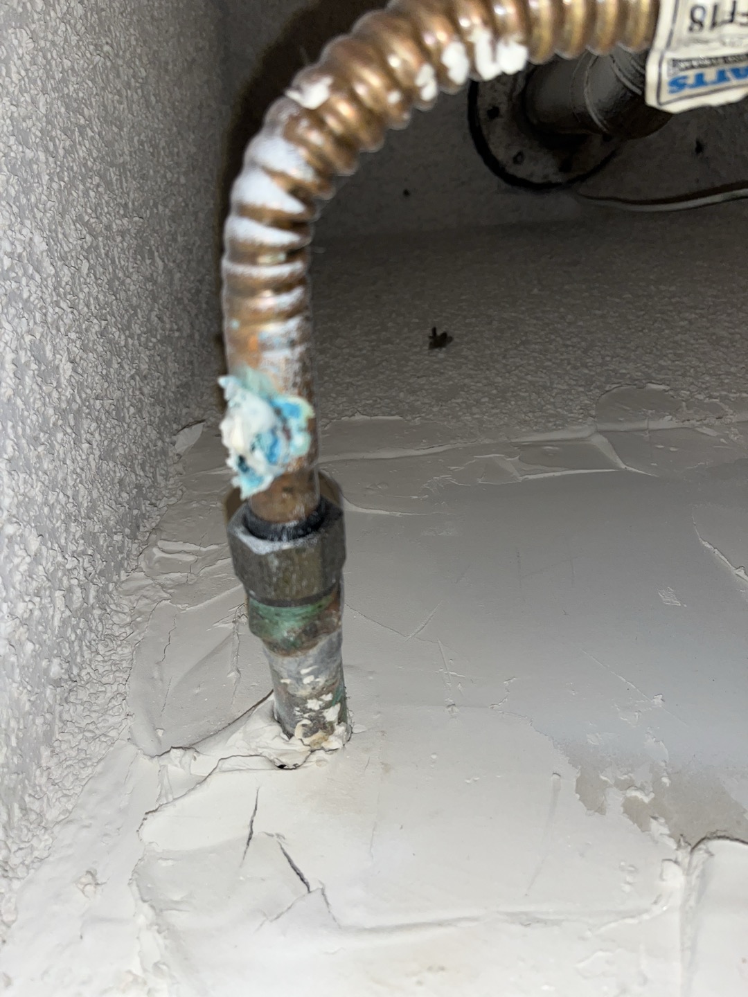 Upon arrival I found customers water heater to be leaking in hallway closet. Shut water off and noticed gate valve was not closing properly. Temporarily bipassed water feed for heater. Drained water heater and attempted to extract as much water as possible.  Upon arrival I found customers water heater to be leaking in hallway closet. Shut water off and noticed gate valve was not closing properly. Temporarily bipassed water feed for heater. Drained water heater and attempted to extract as much water as possible.